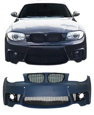 Für BMW 1er E81 E82 E87 E88 04-11 Front Stoßstange Spoiler + Kühlergrill mit ABE in der Farbe von Jom Car-Parts GmbH