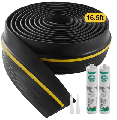 Productafbeelding van VEVOR afdichtingsstroken voor garagedeuren, 5,03 meter, afdichtingsstroken voor garages of metalen deuren, weerbestendige strips, verbeterde, dikke PVC-vervangingsstrips