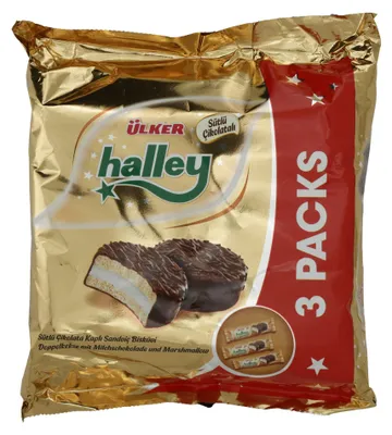 Produktbild von Sandwichkekse Ülker | Halley | Marshmallow & Milchschokolade | 231 g
