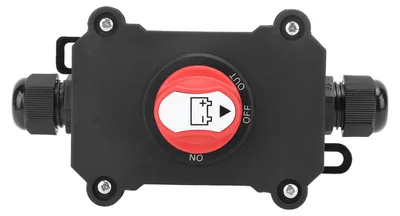 Image de Interrupteur à bascule étanche, intégré au câble, pour allumer et éteindre, compatible avec une tension continue de 12 à 32 V. Interrupteur d'alimentation universel pour véhicules, résistant aux intempéries, capacité de 50 A