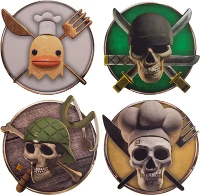 Produktbild von One Piece Untersetzer 4er-Pack Characters #2