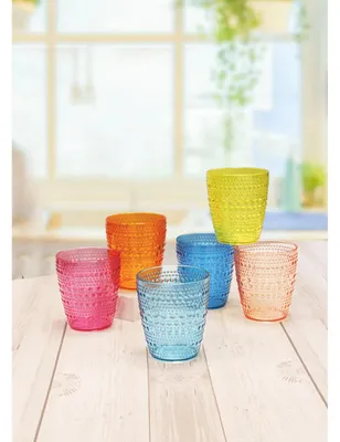 Immagine prodotto di Set 6 bicchieri brio colori assortiti 35cl plastica SAN