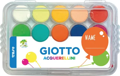 Produktbild von Party Set Giotto Acquerellini Wassermalfarben, 8 Mini Sets