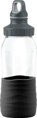 Produktbild von Emsa Drink2Go Glas Trinkflasche 0.5 Liter Schraubverschluss Auslaufsicher Spülmaschinenfest