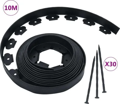 Obrázok produktu pre Flexibilná obruba trávnika s 30 kolíkmi 10 m 5 cm