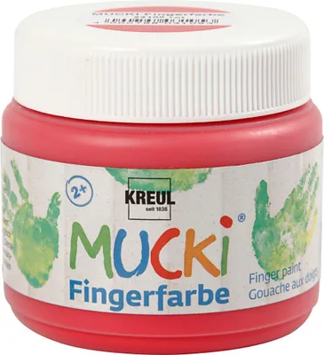 Immagine prodotto di KREUL vernice per dita "MUCKI", rosso, 150 ml