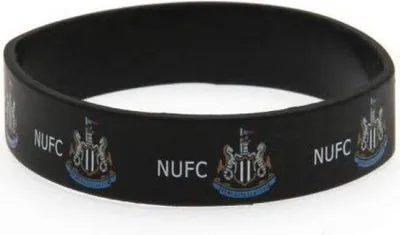 Produktbild von Newcastle United FC Silikon Armband BS1501 (Einheitsgröße) (Schwarz)