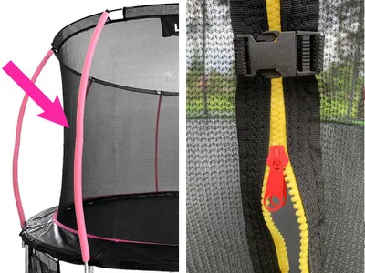 Zdjęcie produktu dla Wewnętrzna siatka na trampolinę sportową o maksymalnej długości 6 stóp