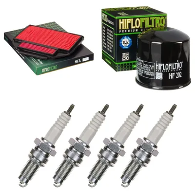 Obrázok produktu pre Servisná sada pre Honda VFR 750 F 1986–1987: vzduchový filter, olejový filter, zapaľovacie sviečky od pamoto –