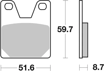 Produktbild von sbs Bremsbeläge Satz 733HF