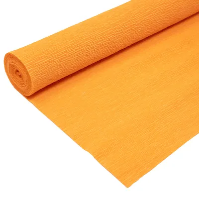 Produktbild von Premium Gärtnerkrepp - Floristenkrepp - 50 x 250 cm - hellorange - wasserfest, lichtecht