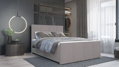 Produktbild von SALES LEADER Boxspringbett DUBLIN 200x200 cm Polsterbett mit zwei Bettkästen, Komplett-Set mit Matratze und Topper (4cm), Grau, Bett Stoff SZTRUKS E-16