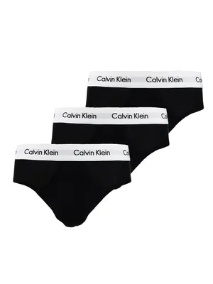 Obrázek produktu pro Calvin Klein 3-dílné pánské slipy z elastické bavlny Černá S