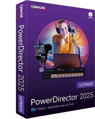 Produktbild von Cyberlink PowerDirector 2025 Ultimate / Dauerlizenz / 1 PC / BOX