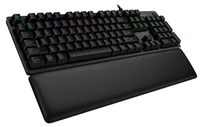 Produktbild von Logitech G 920-009323, Kabelgebunden, USB, Mechanischer Switch, QWERTY, RGB-LED, Karbon