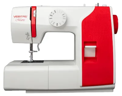 Produktbild von Veritas Marie, Rot, Weiß, Automatische Nähmaschine, Overlock, Nähen, 4 Step, 750 SPM, Elektro