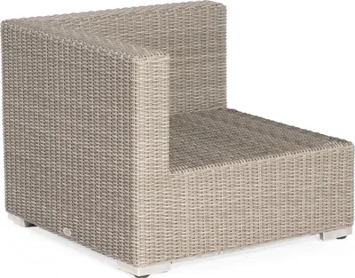 Produktbild von Sonnenpartner Residence Lounge-Eckmodul Alu mit Polyrattan inkl. Kissen stone-grey