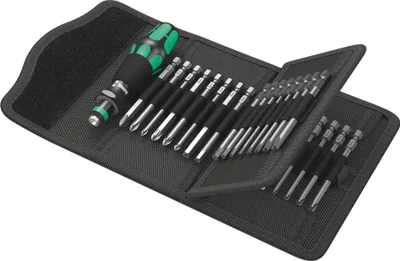 Produktbild von Kraftform Kompakt 62 Schraubendrehersatz 1/4" (inkl. Steckgriff, mit Falttasche)
