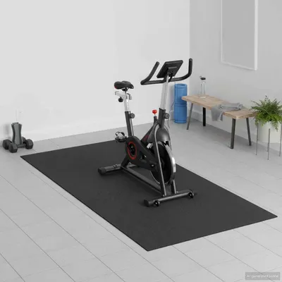 Produktbild von Bodenschutzmatte aus PVC 150x75 cm rutschfest für Fitnessgeräte