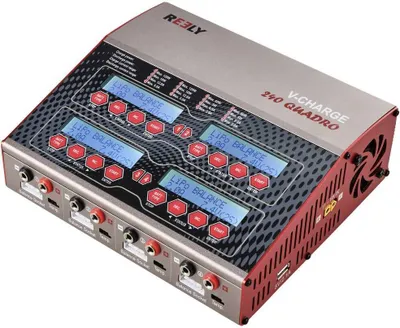 Produktbild von Reely V-Charge 240 Quadro Modellbau-Multifunktionsladegerät 12 V, 230 V 12 A LiPo, LiIon, LiFePO, LiHV, NiCd, NiMH, Ble