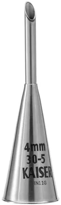 Immagine prodotto di KAISER PROFI DEKORIER-CENTER: Pistola per decorazioni professionali, acciaio inossidabile, 4 mm – Set vantaggioso da 5 pezzi