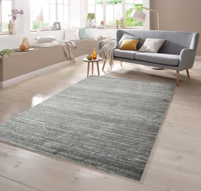 Immagine prodotto di Tappeto di design a tinta unita in antracite - Dimensioni: 80 x 300 cm