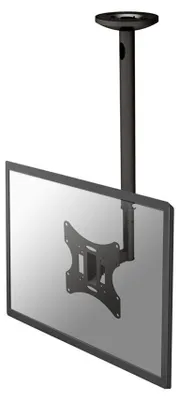 Produktbild von Neomounts FPMA-C060BLACK Monitor-/TV-Deckenhalterung 10-40" - H 60-85 cm, 75 x 75 mm, 200 x 200 mm, 0 - 40°, 0 - 180°, Stahl, Schwarz