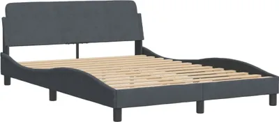 Obrázek produktu pro Rám postele Dover tmavě šedá 120 x 200 cm samet
