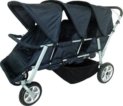 Produktbild von Krippenwagen Helena 6 Sitzer Faltbar Tagesmutter Kindergarten Kinderwagen Ausflug Kinderbus