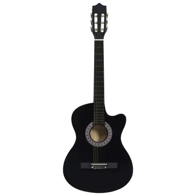 Immagine prodotto di Chitarra Classica Cutaway Western con 6 Corde Nera 38"