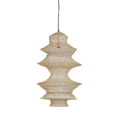 Produktbild von Light & Living - Hängeleuchte Nakisha - Sand - Ø48cm Hängelampe - Esstischlampe - Wohnzimmerlampe - Schlafzimmerlampe - Wohnzimmer