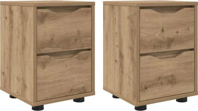 Produktbild von Nachttische 2 pcs Artisan-Eiche 30,5 x 30 x 43 cm Holzwerkstoff