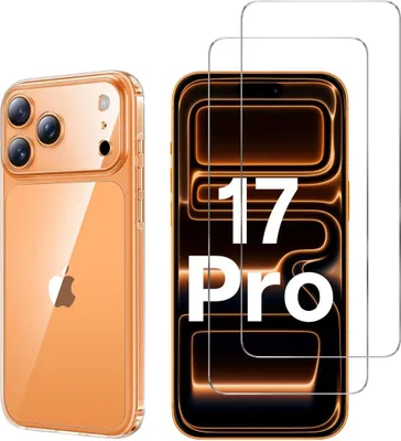 Produktbild von Hülle für iPhone 17 PRO mit 2 Displayschutzfolien aus Hartglas Phonillico®