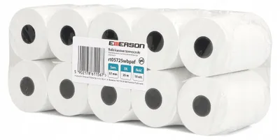 Produktbild von Emerson Thermopapierrollen 57x25 für Kassen – 10 Stück