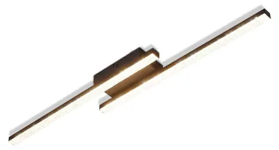 Image de ZMH, plafonnier LED en cristal, 12W, lumière blanche chaude, lampe de cuisine, plafonnier, 3000K, design moderne, métal, idéal pour chambre, salon, couloir, couleur noire