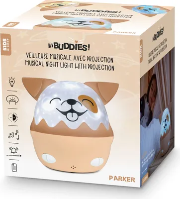 Produktbild von BIG BEN NLPKIDSDOG, Umgebungsbeleuchtung, Braun, Weiß, Blau, Mehrfarbig, Weiß, Gelb, Universal, 60 min, Tasten