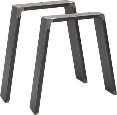 Produktbild von Natural Goods Berlin Möbelkufen CLASSIC, Tischkufen, Tischbeine, Tischgestell, Bankbeine, Industrial, B30/45xH42 cm, 2 Stück