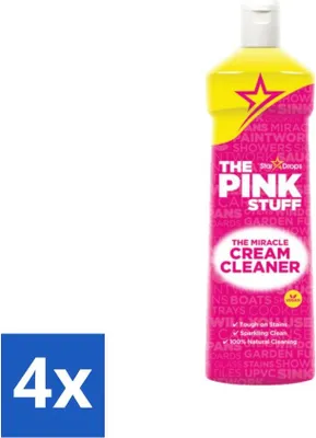 Produktbild von The Pink Stuff – Miracle Cream Cleaner – Allzweckreiniger – Für Küche & Bad – 500 ml - Vorteilspack - 4 Stücke