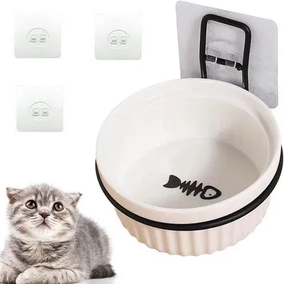 Produktbild von Hängende Katennahrungsvorrat für Hunde und Katzen – 1 Kom für Wasser und Futter für Ihre Katze, feste Nahrungsvorrat