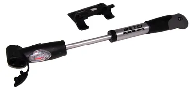 Zdjęcie produktu dla Pompka rowerowa - Aluminiowa - Z manometrem - 8,5 bar