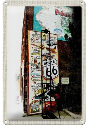 Produktbild von Blechschild Reise 20x30cm USA Los Angeles Schild Route 66 US