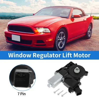 Image de Moteur De Lève-Vitre Électrique Côté Passager Avant Droit Pour FORD pour Mustang 2015-2020 Réf.Fr3Z7823394B 7 Broches Moteur De Lève-Vitre De Voiture