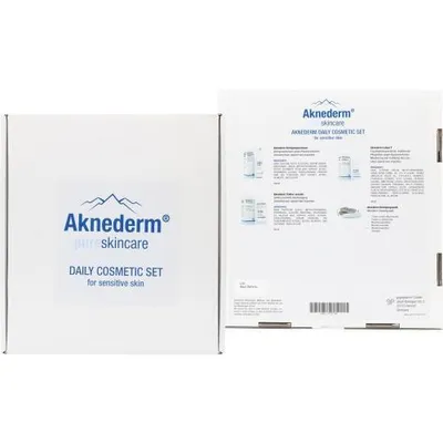 Zdjęcie produktu dla Aknederm Zestaw kosmetyków do codziennej pielęgnacji skóry wrażliwej 1 P