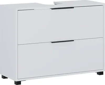 Produktbild von Waschbeckenunterschrank Vicco Alina Weiß 80 x 60 cm mit 2 Schubladen, Model 59023