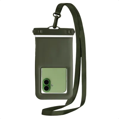 Productafbeelding van imoshion Floating Waterproof Pouch - Universeel waterdicht telefoonhoesje - Donkergroen