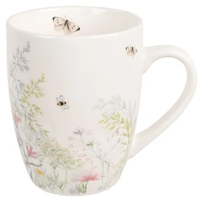 Immagine prodotto di Tazza Clayre & Eef 350 ml Fiori in porcellana bianca