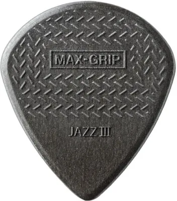 Produktbild von Dunlop Jazz III Max Grip Carbon Gitarrenplektrum (471R3C)