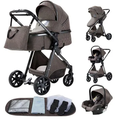 Immagine prodotto di Yazoco Passeggino trio 3 in 1 con seggiolino auto e navicella