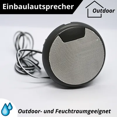 Produktbild von Einbaulautsprecher Outdoor- u. Feuchtraumgeeignet, Durchmesser 10 cm, wetterfest