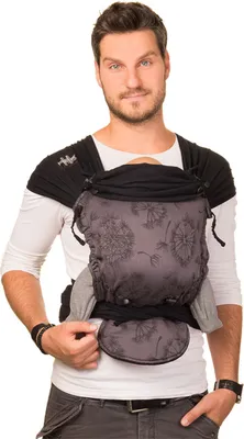 Image de Écharpe porte-bébé HOP-TYE de Hoppediz : Conversion, Chicago « Jacquard »